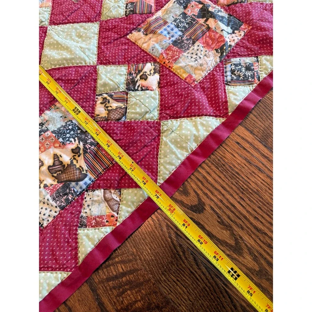 Small hand sewn quilt. Cutter